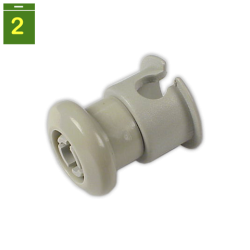Rueda + eje cesta superior LVV BALAY