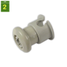Rueda + eje cesta superior LVV BALAY