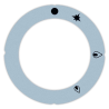 Dial mando grifo gas con llama piloto