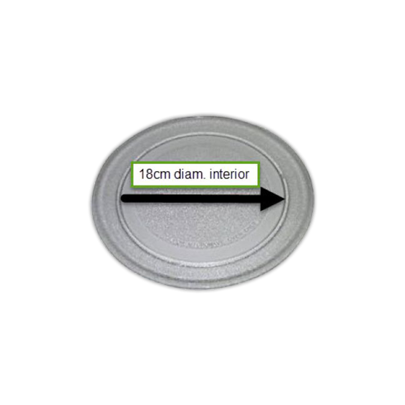 Plato cristal microondas Ø 245 mm S/A