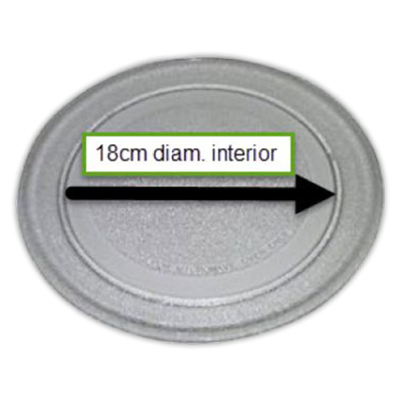 Plato cristal microondas Ø 245 mm S/A