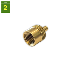 Tapon obus rosca 1/4 con llave y junta