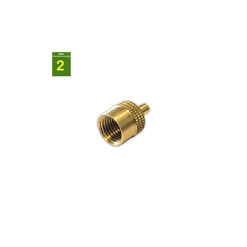 Tapon obus rosca 1/4 con llave y junta