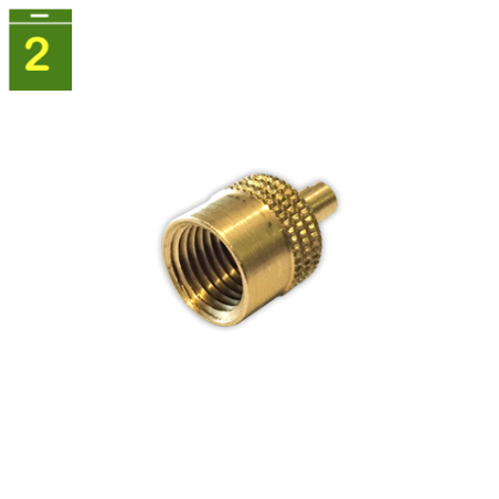Tapon obus rosca 1/4 con llave y junta