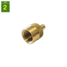 Tapon obus rosca 1/4 con llave y junta
