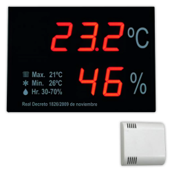 Termometro-Higrometro 50° C/99% HR DTH-C