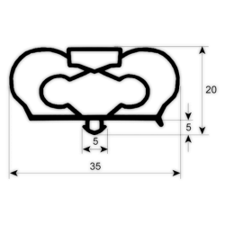 Burlete INFRICO AN GRANDE 631x1396 mm