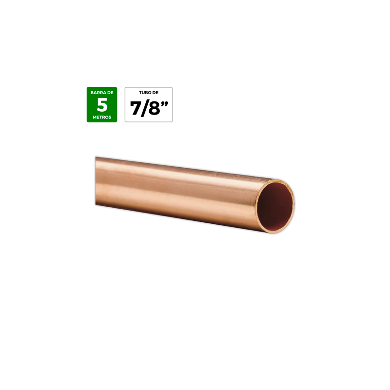Tubo cobre 7/8" x 1,00 mm
