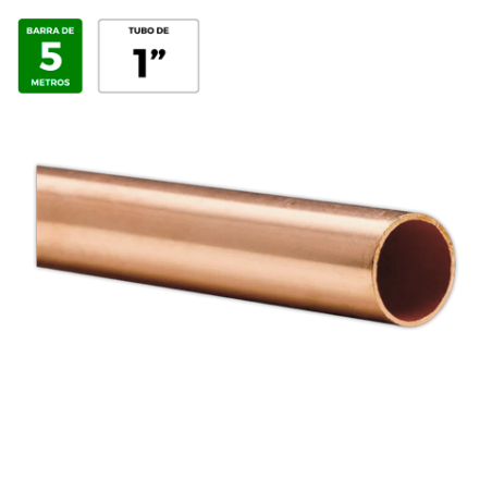Tubo cobre 1" x 1,00 mm