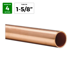 Tubo cobre 1-5/8" x 1,25 mm