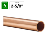 Tubo cobre 2-5/8" x 1,65 mm