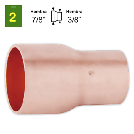 Manguito reducido H-H 7/8" x 3/8"