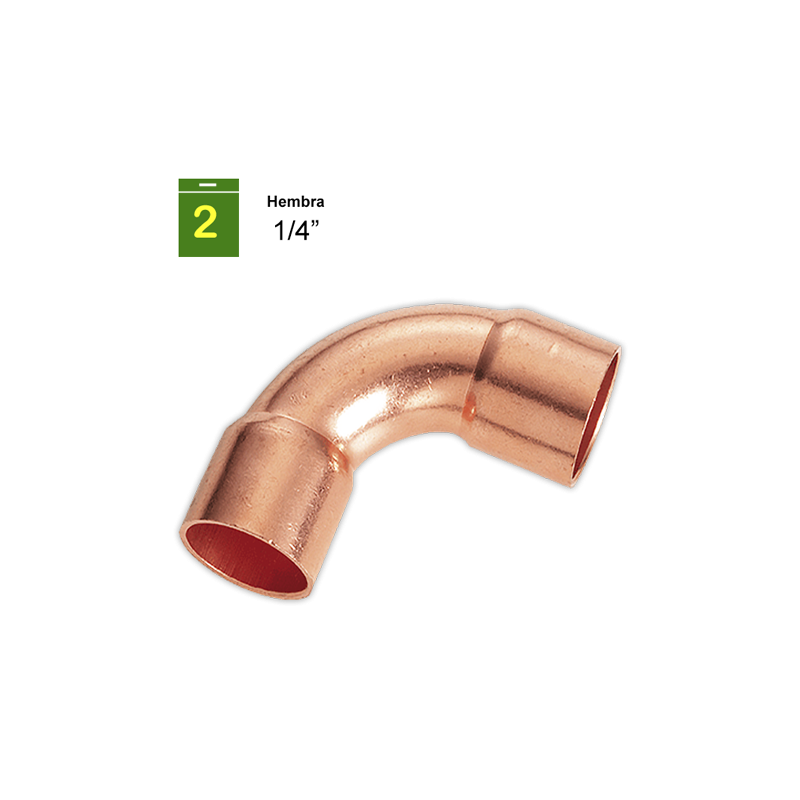 Curva 90° H-H 1/4"