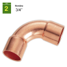 Curva 90° H-H 3/4"