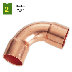Curva 90° H-H 7/8"