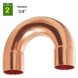 Curva 180° H-H 3/4"