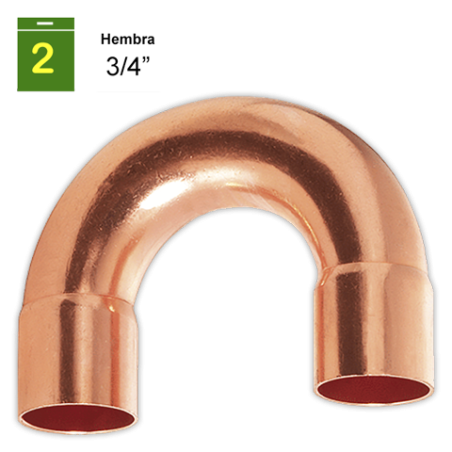 Curva 180° H-H 3/4"