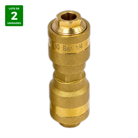 Union rapida SAE Hembra-Hembra 1/4¨