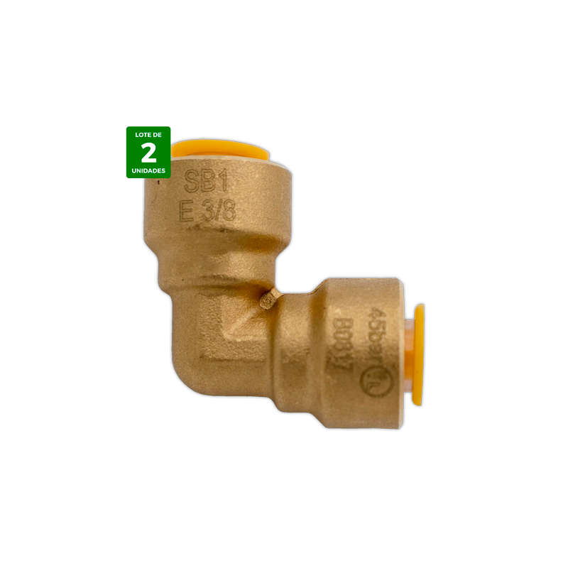 Codo union rapida SAE Hembra-Hembra 3/8