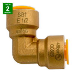 Codo union rapida SAE Hembra-Hembra 1/2