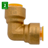 Codo union rapida SAE Hembra-Hembra 5/8