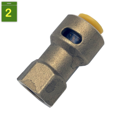 Enchufe rapida SAE Hembra-Hembra 1/4¨