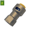 Enchufe rapida SAE Hembra-Hembra 1/4¨