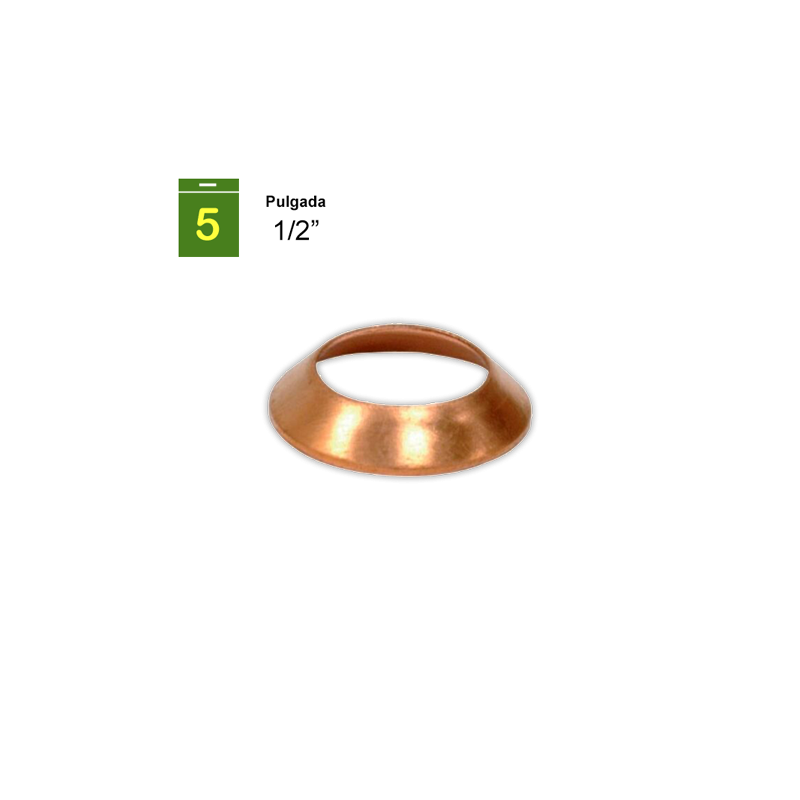 Arandela cobre Conica 1/2"