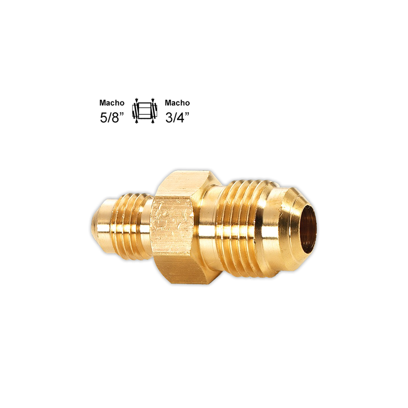 Reduccion SAE Macho-Macho 5/8" x 3/4"