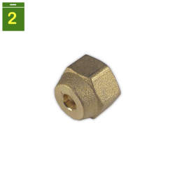 Tuerca reducida tubo 1/4" rosca SAE 3/8"