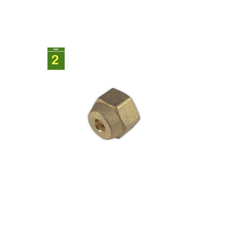 Tuerca reducida tubo 1/4" rosca SAE 3/8"