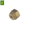 Tuerca reducida tubo 1/4" rosca SAE 3/8"