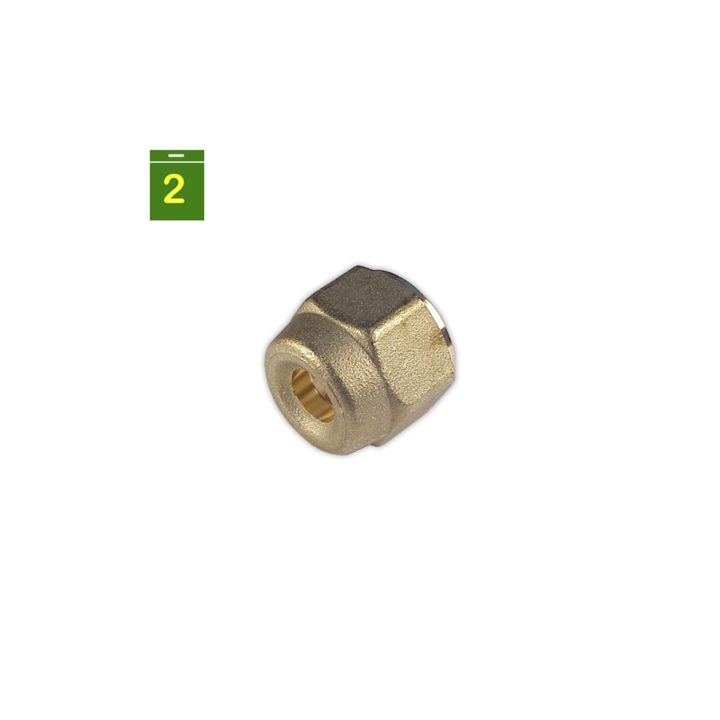 Tuerca reducida tubo 3/8" rosca SAE 1/2"