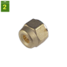 Tuerca reducida tubo 3/8" rosca SAE 1/2"
