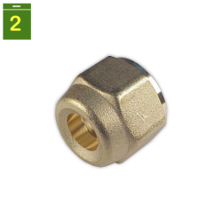 Tuerca reducida tubo 1/2" rosca SAE 5/8"