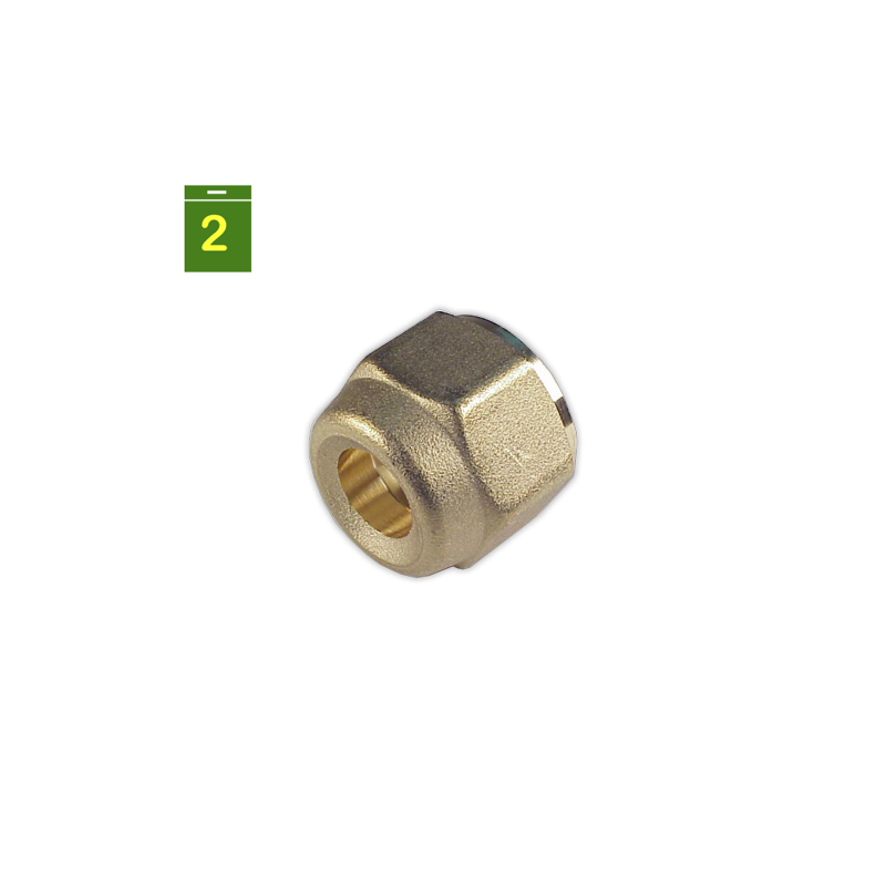 Tuerca reducida tubo 1/2" rosca SAE 5/8"