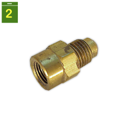 Acoplamiento SAE-M GAS-H 1/4 x 1/8"