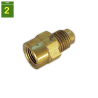 Acoplamiento SAE-M GAS-H 1/4 x 1/8"