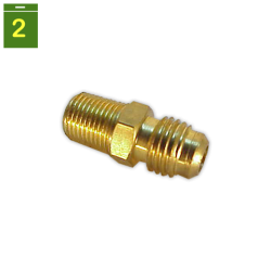 Acoplamiento SAE-M GAS-M 1/4 x 1/8"