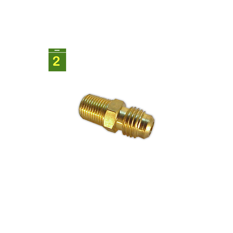 Acoplamiento SAE-M GAS-M 1/4 x 1/8"