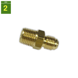 Acoplamiento SAE-M GAS-M 1/4 x 1/4"