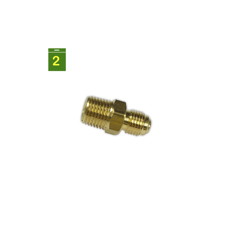Acoplamiento SAE-M GAS-M 1/4 x 1/4"