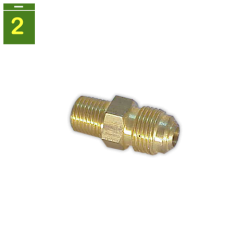 Acoplamiento SAE-M GAS-M 3/8 x 1/4"