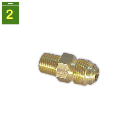 Acoplamiento SAE-M GAS-M 3/8 x 1/4"