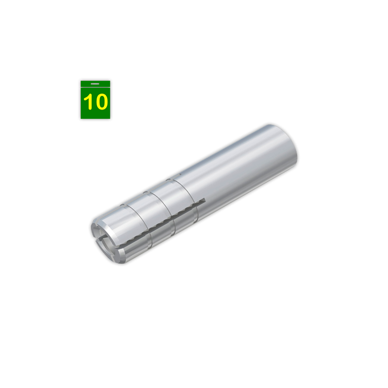 Taco metalico para techo M-6