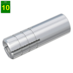 Taco metalico para techo M-8