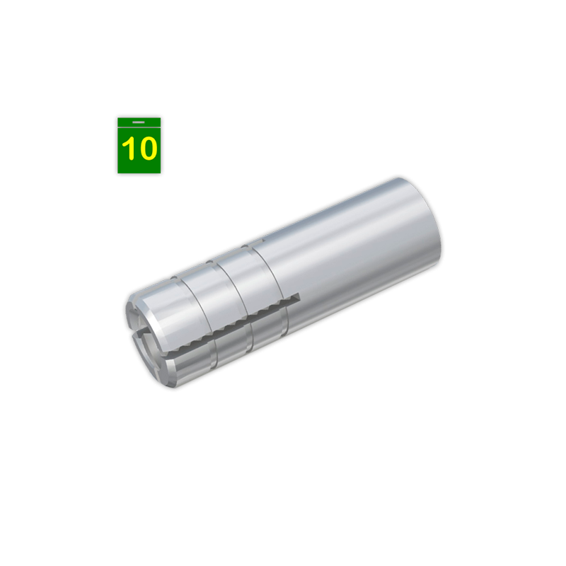 Taco metalico para techo M-8