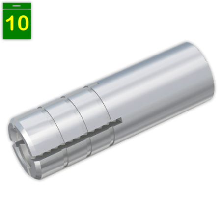Taco metalico para techo M-8