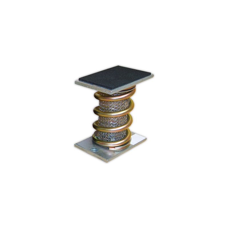 Antivibrador de muelle con doble base