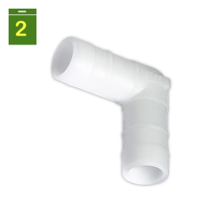 Codo para tubo desague A.A. Ø 20 mm